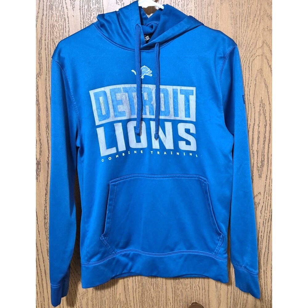 Detroit Lions NFL Football Combine Training Long Sleeve Hoodie Sweatshirt Size S